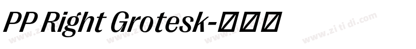 PP Right Grotesk字体转换